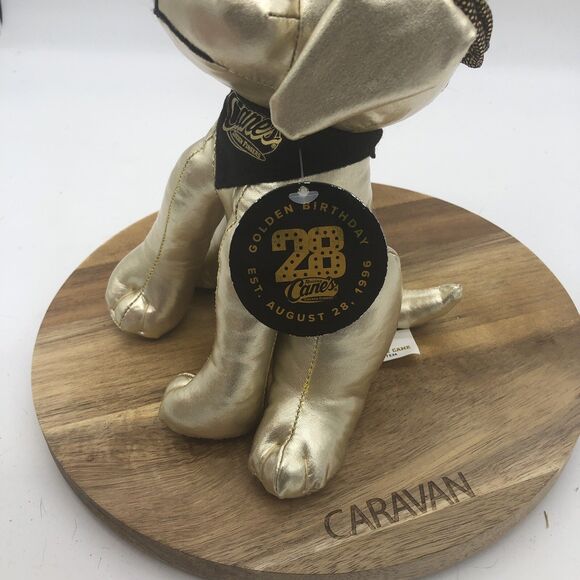 Raising Canes Plush Dog Gold Limited Edition 28th Golden Birthday With Tag - Picture 6 of 11